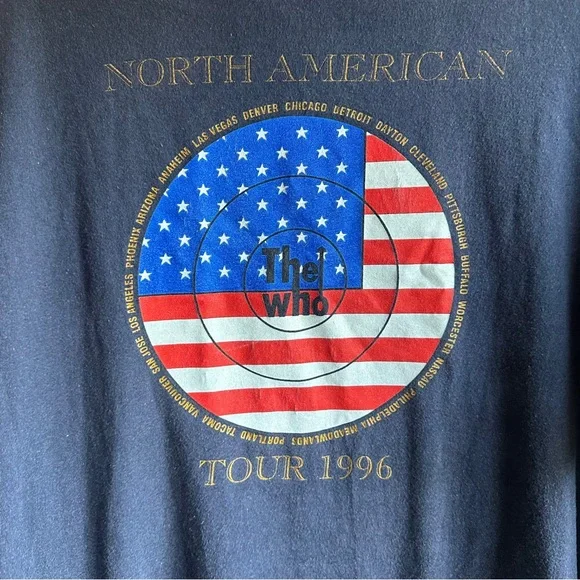 1996 THE WHO QUADROPHENIA North America Tour - T-Shirt Sz XL